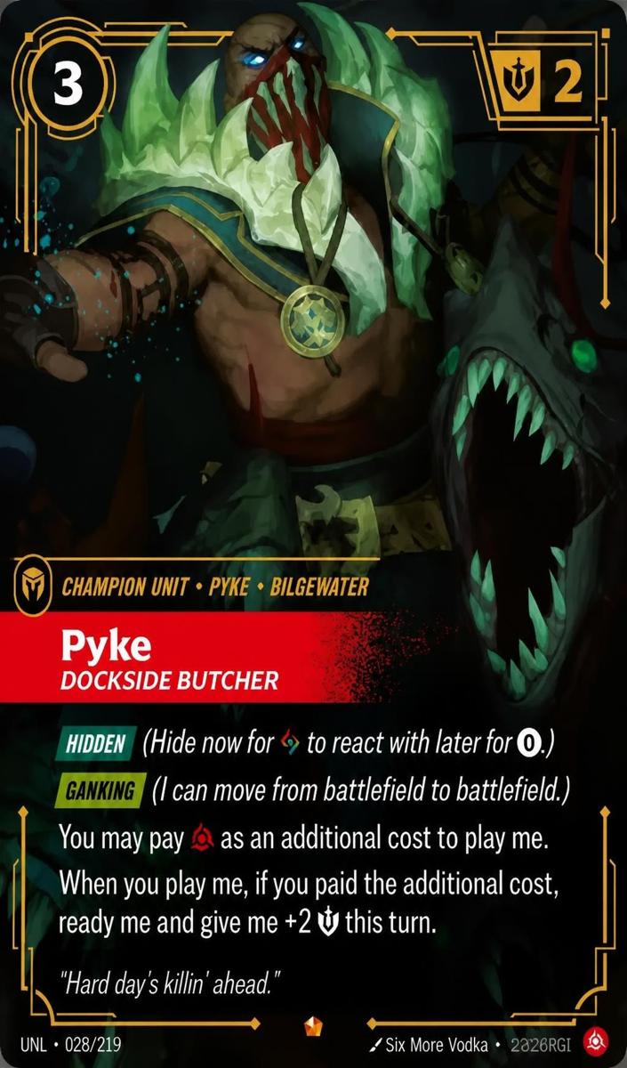 2026 Pyke - Dockside Butcher #28