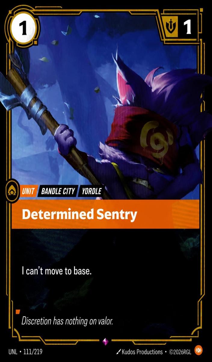 2026 Determined Sentry #111