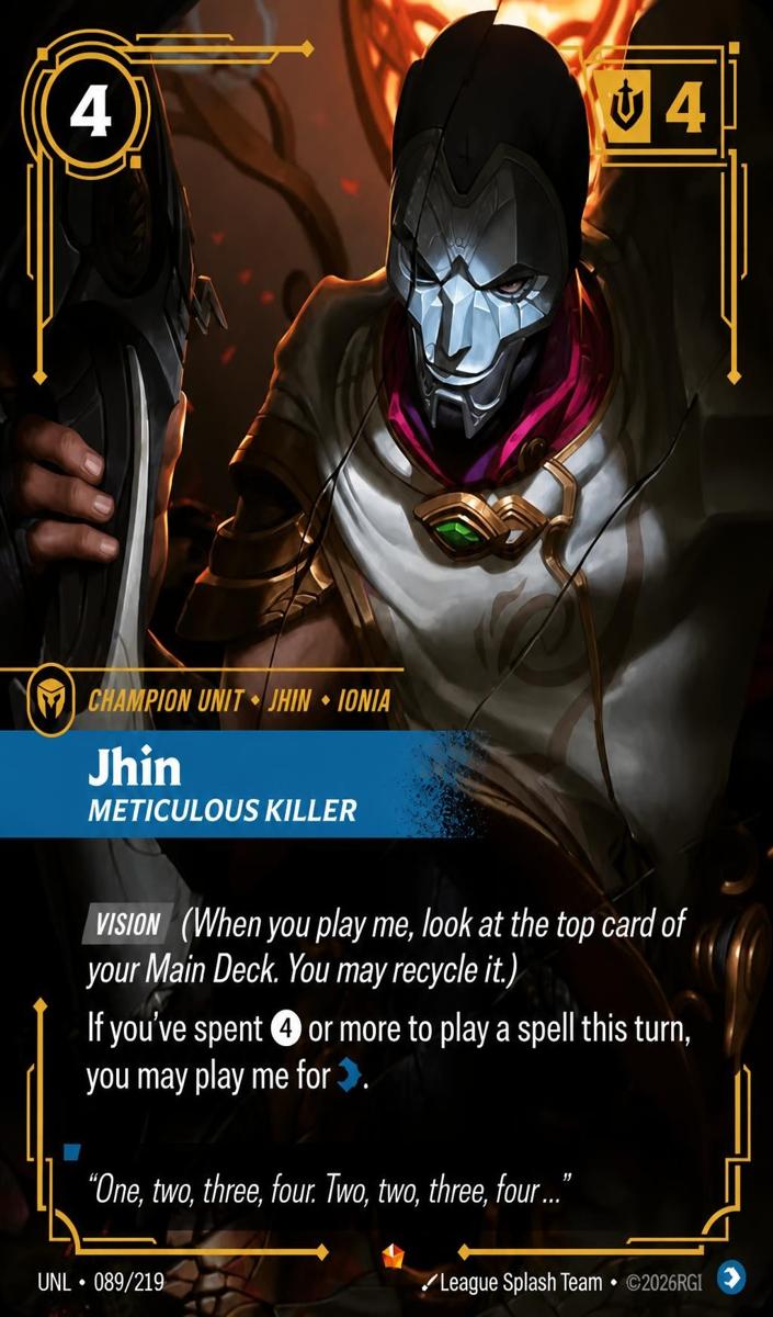 2026 Jhin - Meticulous Killer #89