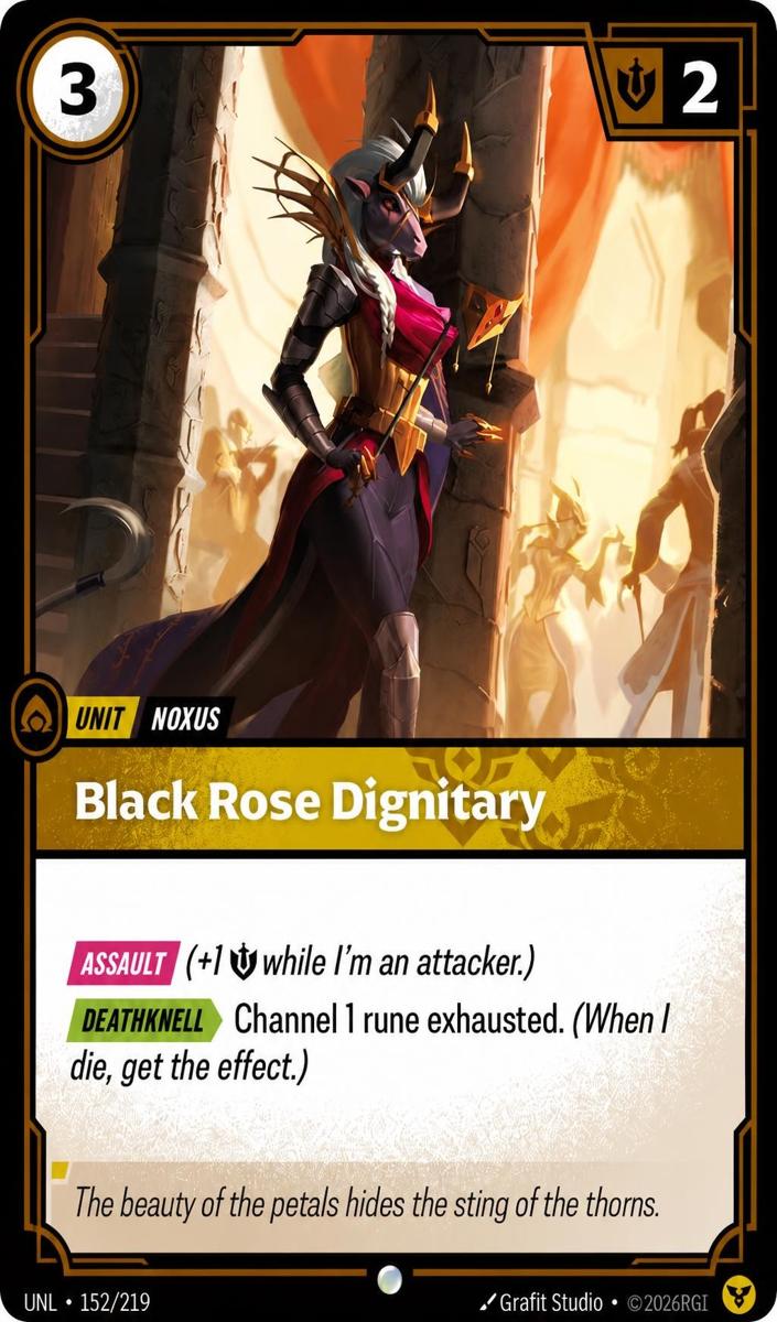 2026 Black Rose Dignitary #152