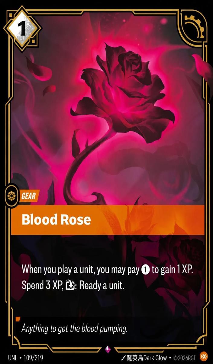 2026 Blood Rose #109