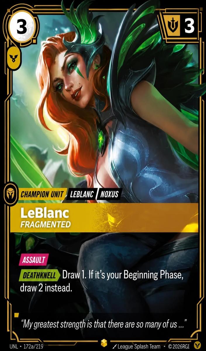 2026 LeBlanc - Fragmented [Alternate Art] #172a