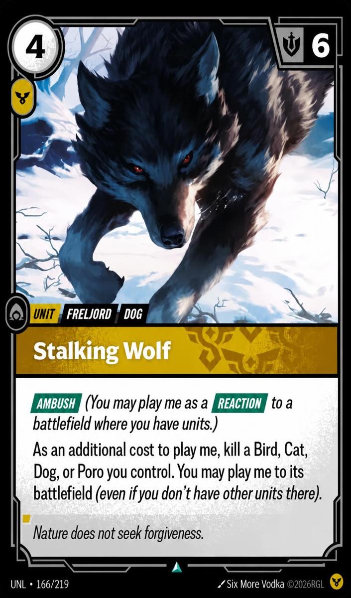 2026 Stalking Wolf #166