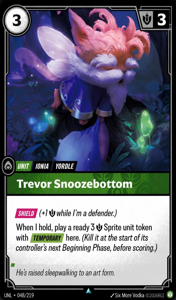 2026 Trevor Snoozebottom #48