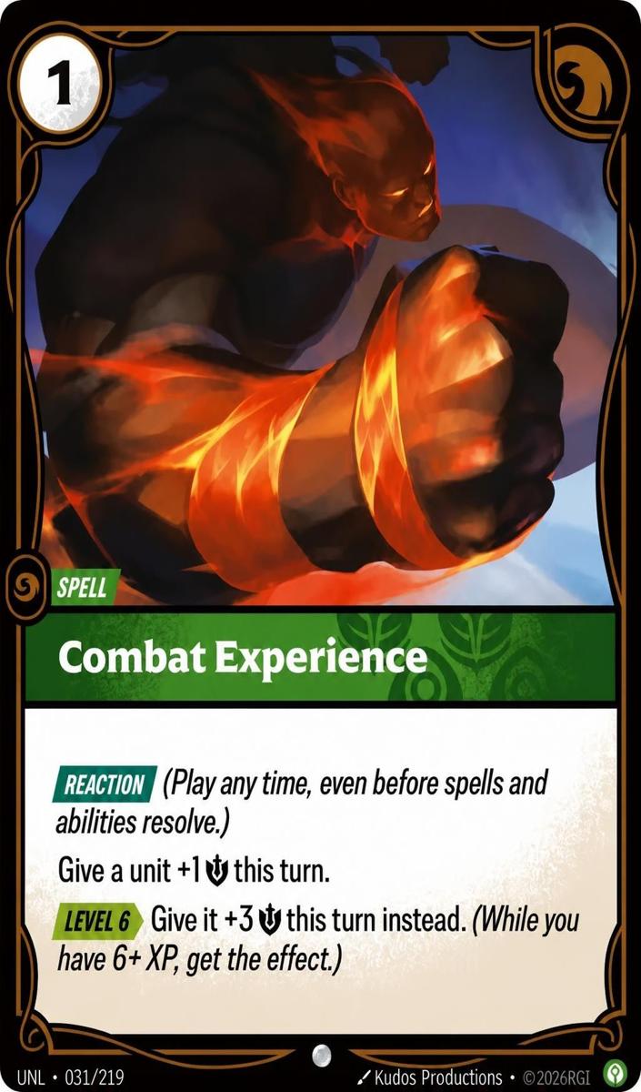 2026 Combat Experience #31