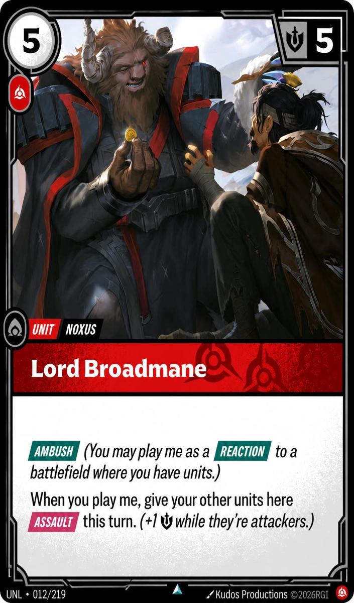 2026 Lord Broadmane #12