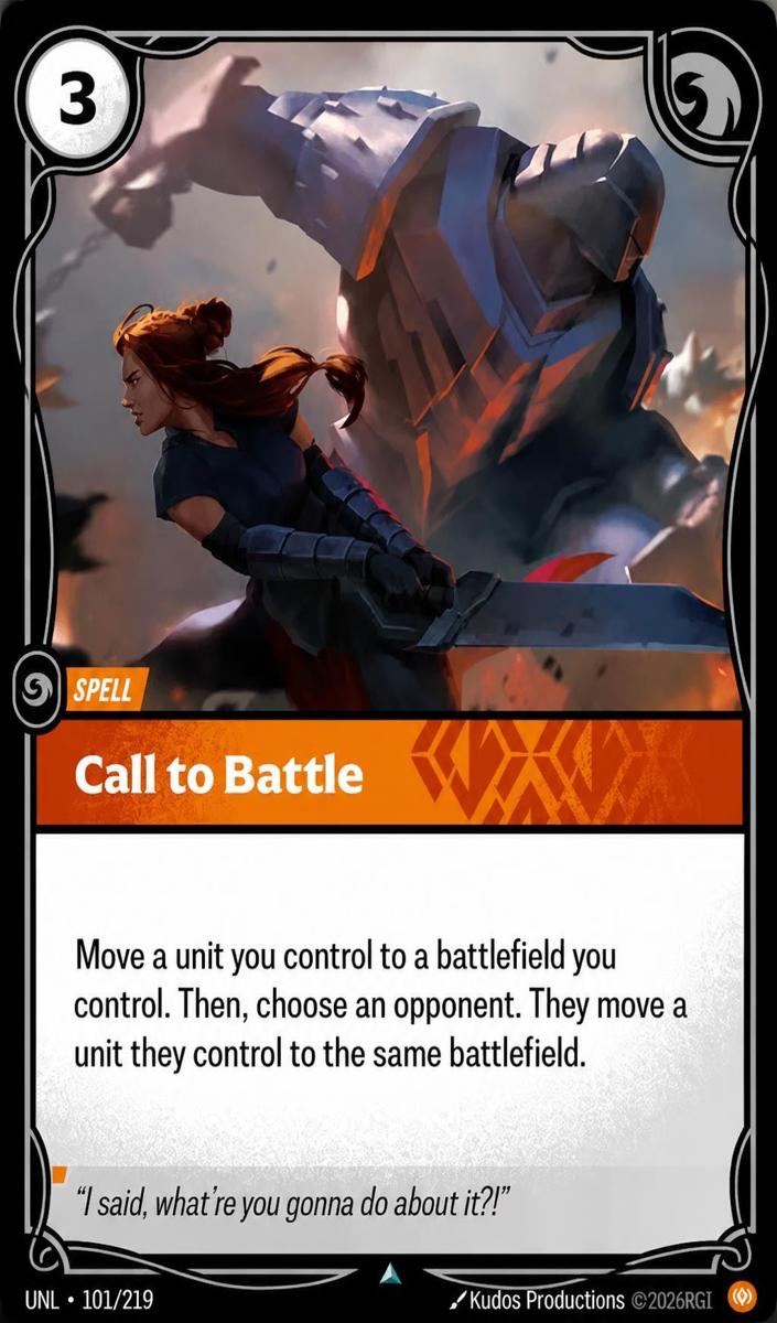 2026 Call to Battle #101