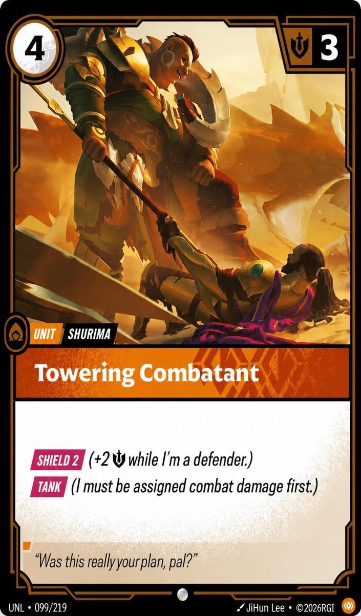 2026 Towering Combatant #99