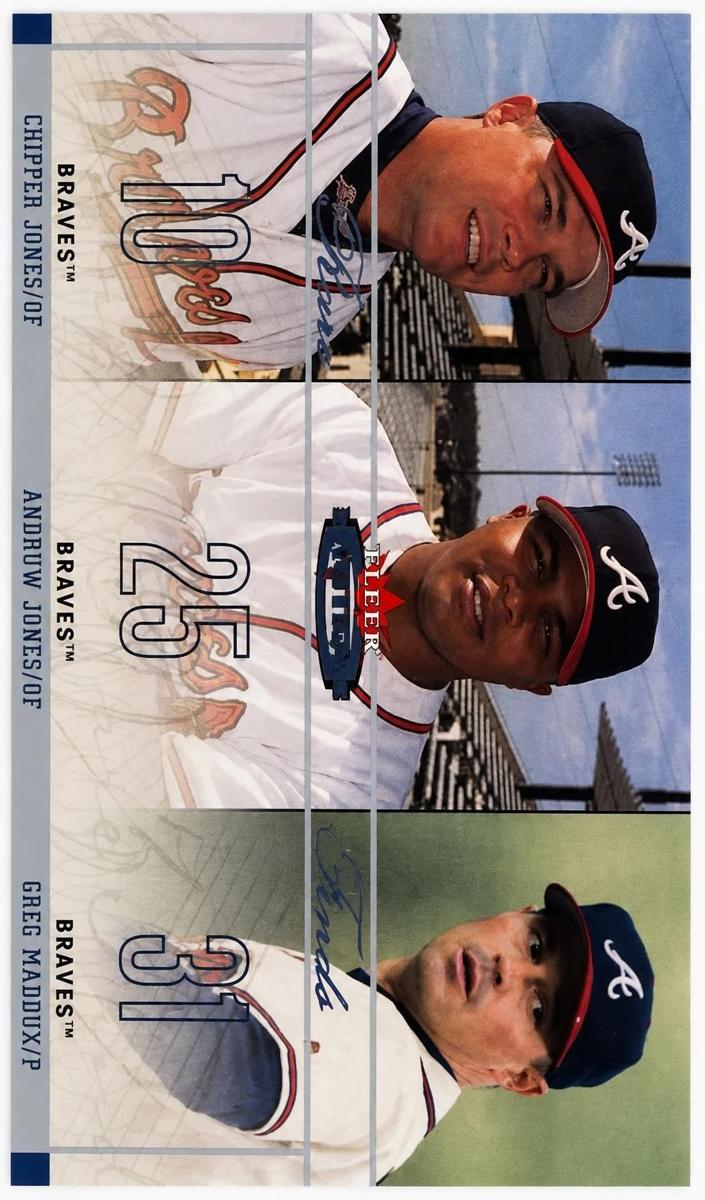 2003 Chipper Jones / Andruw Jones / Greg Maddux #8 RF