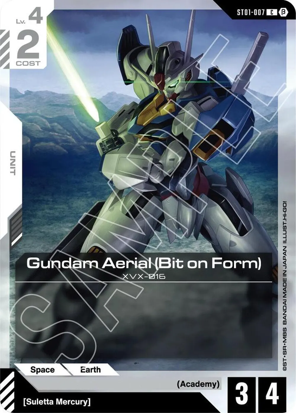 2024 Gundam Aerial #ST01-007