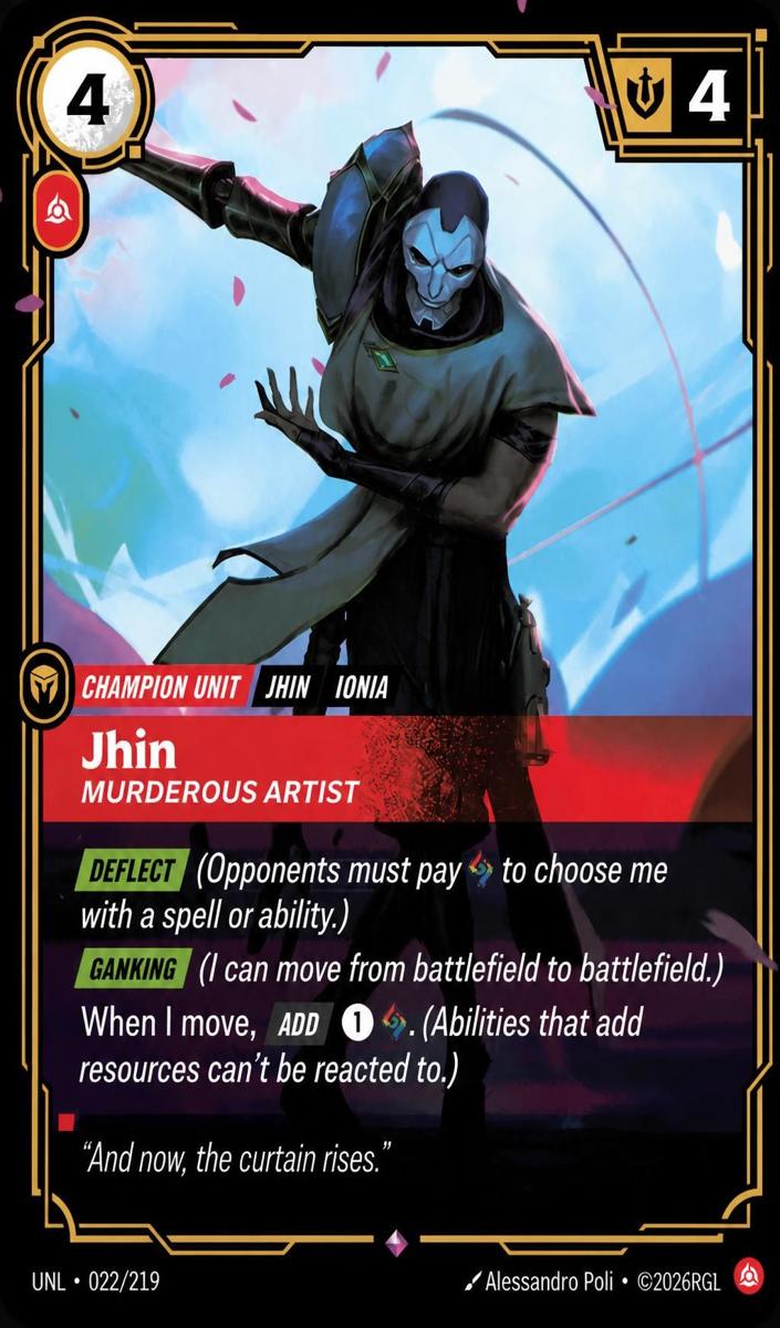 2026 Jhin - Murderous Artist [Foil] #22