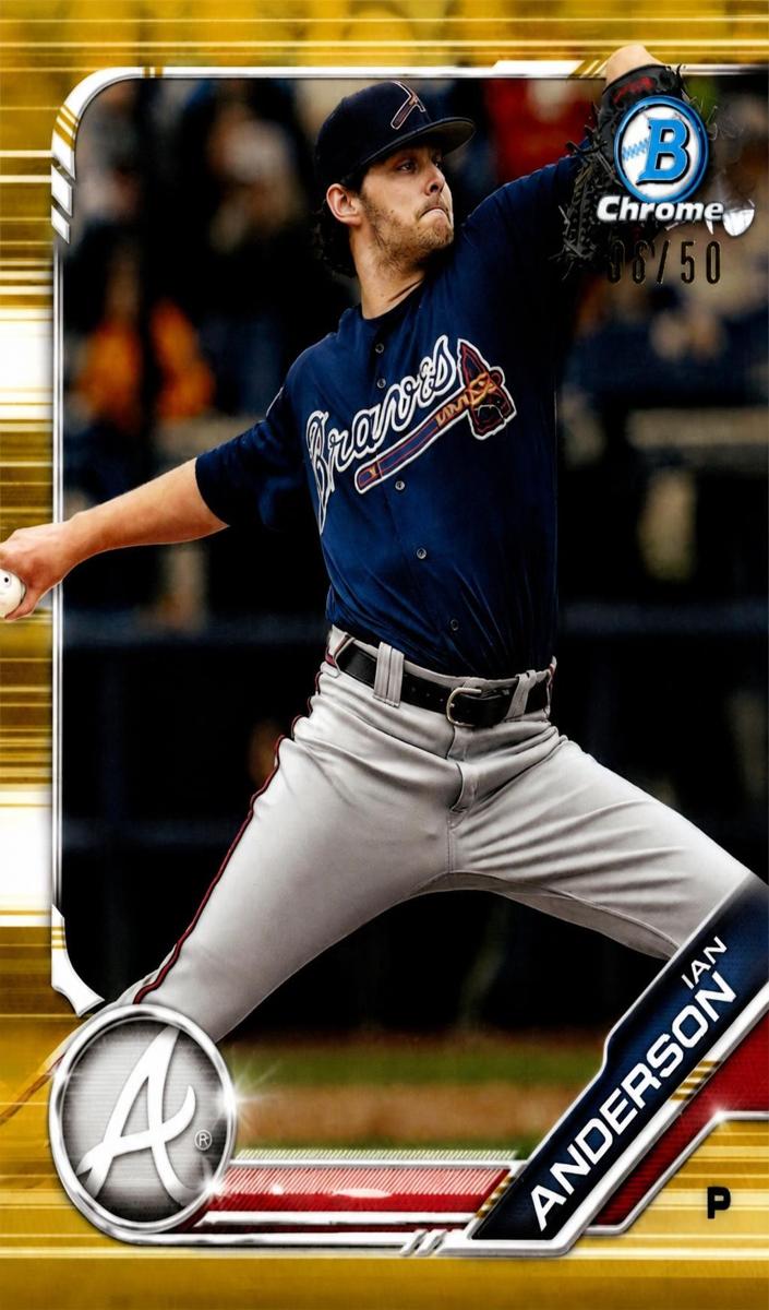 2019 Bowman Draft Chrome Ian Anderson [Purple] #BDC-185 card