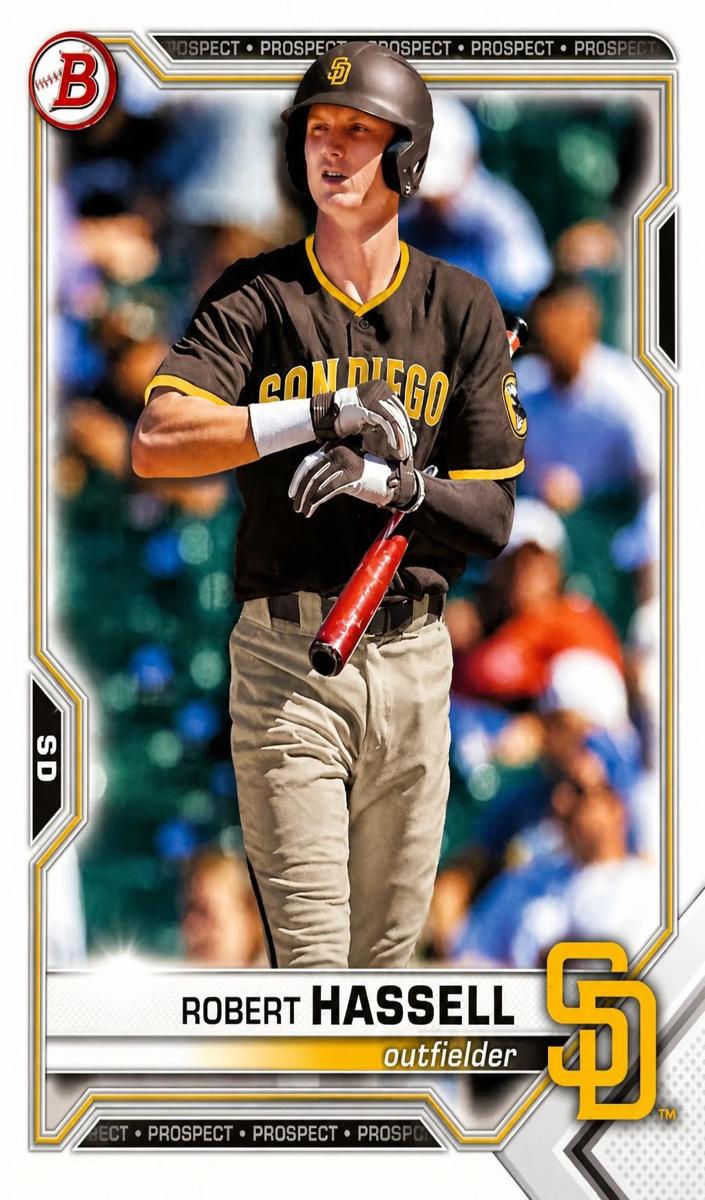 2021 Bowman Draft Robert Hassell #BD-67 card