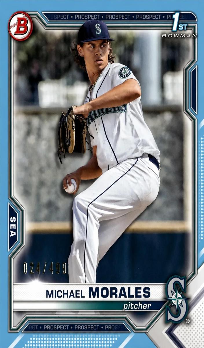 2021 Bowman Draft Michael Morales #BD-160 card