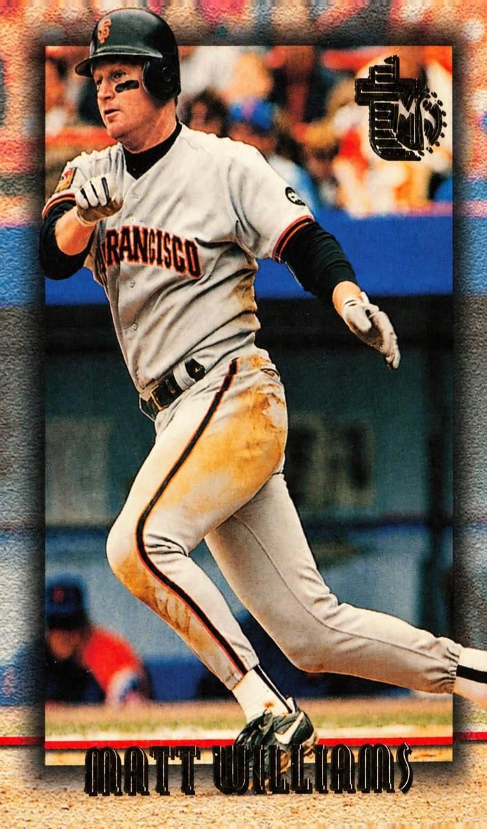 1995 Topps Embossed Matt Williams #134 card