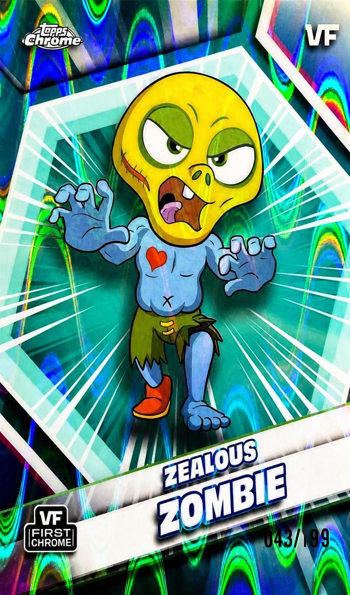 2026 Zealous Zombie [Aqua RayWave Refractor] #198