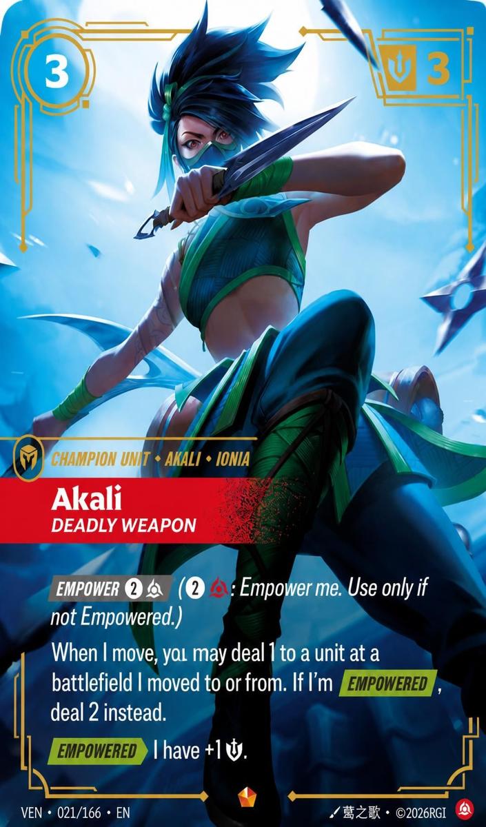 2026 Akali, Deadly Weapon #21