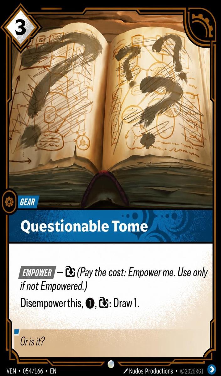 2026 Questionable Tome #54