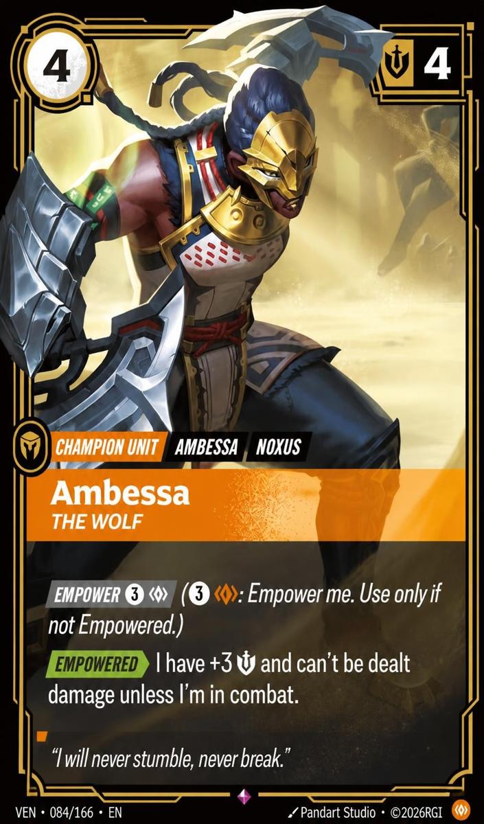 2026 Ambessa, The Wolf #84