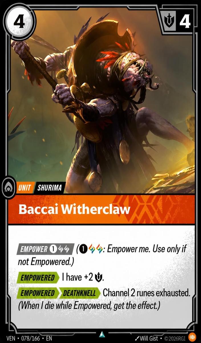 2026 Baccai Witherclaw #78