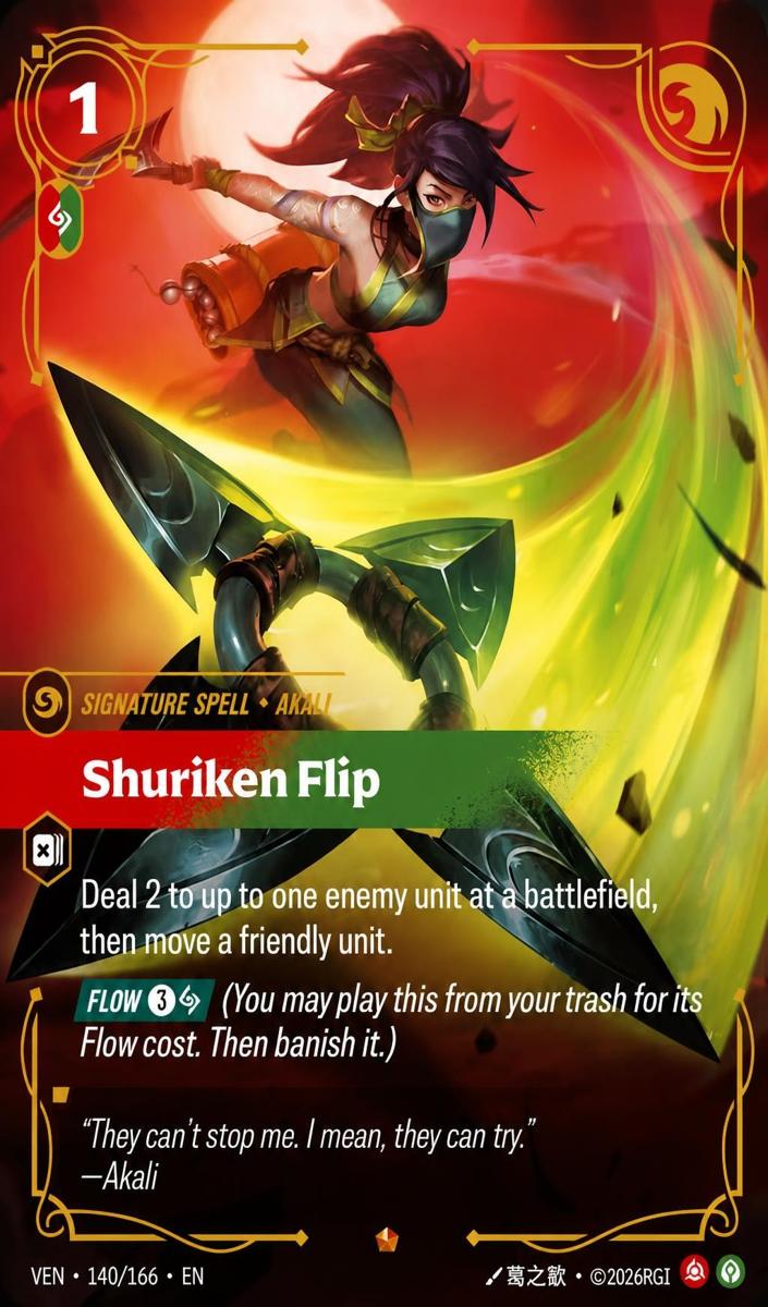 2026 Shuriken Flip #140