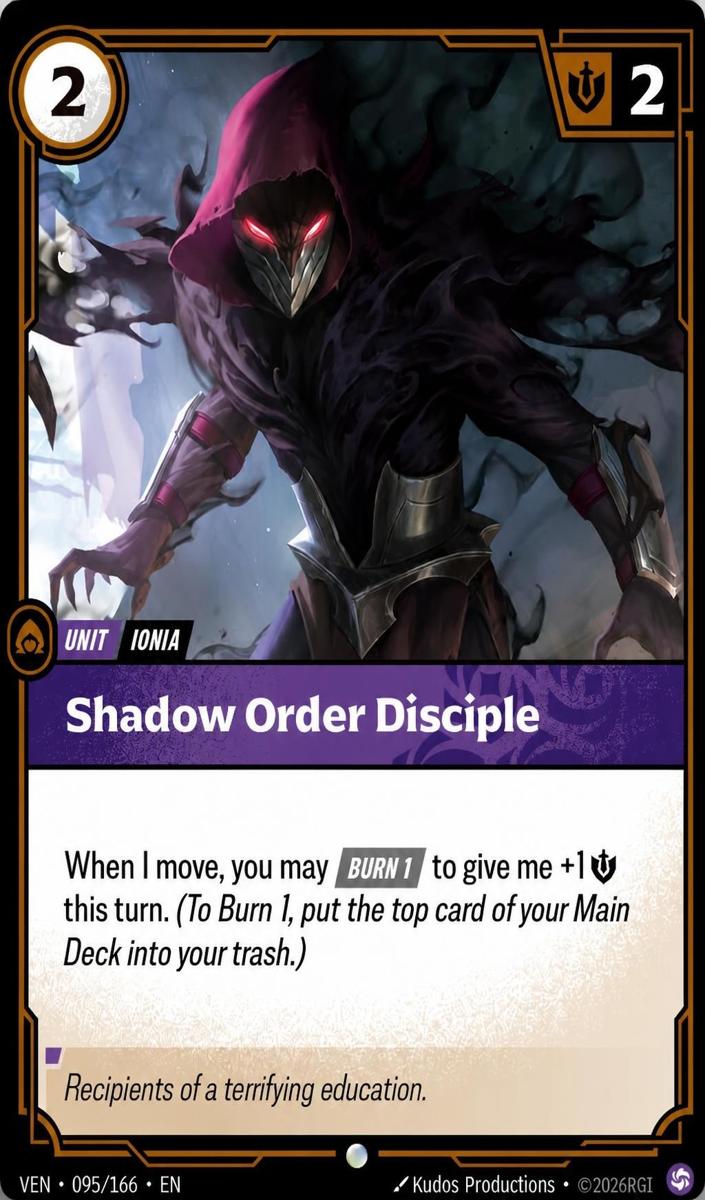 2026 Shadow Order Disciple #95