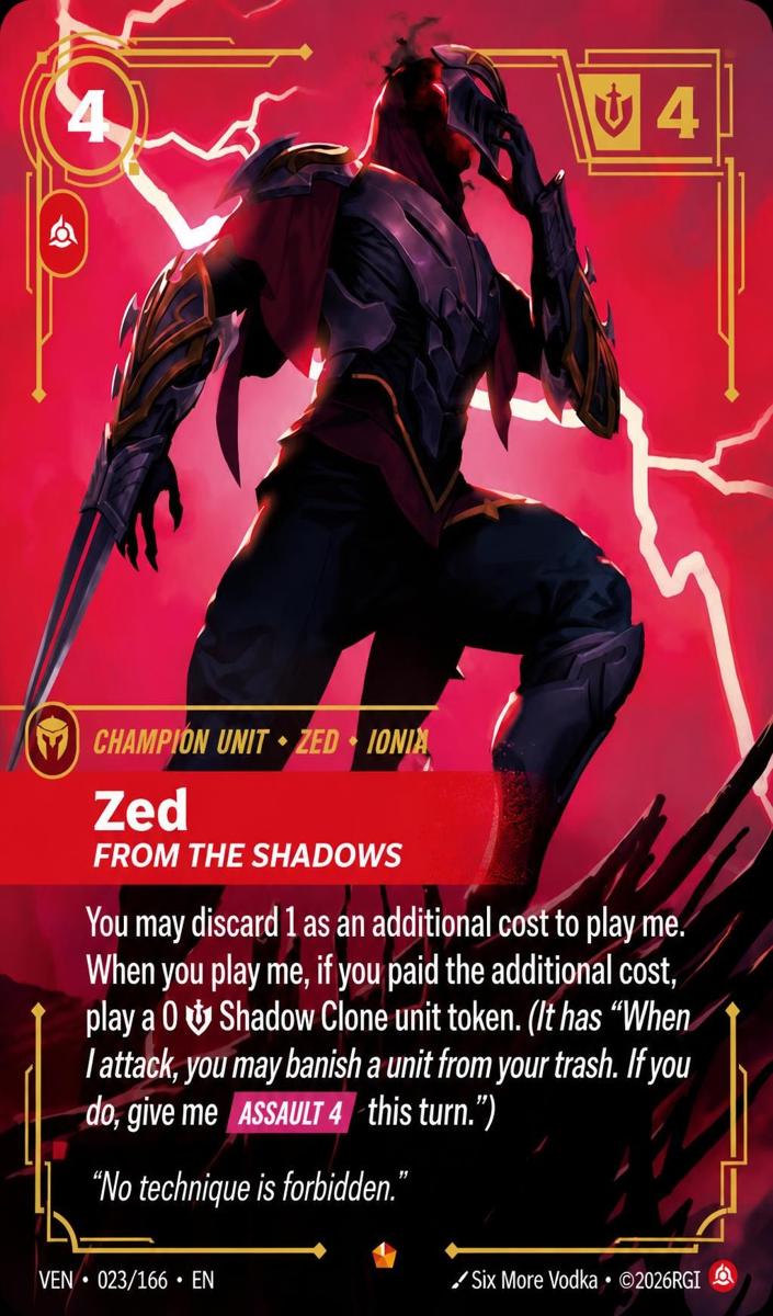 2026 Zed, From the Shadows #23