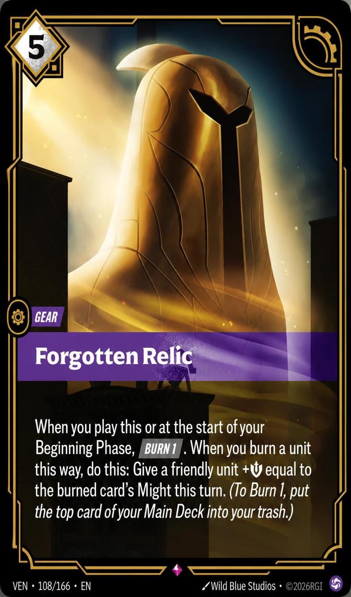 2026 Forgotten Relic #108