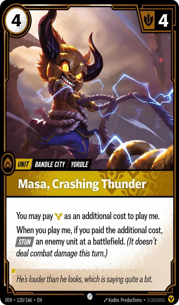 2026 Masa, Crashing Thunder #120
