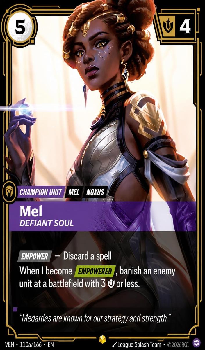 2026 Mel, Defiant Soul [Alternate Art] #110a