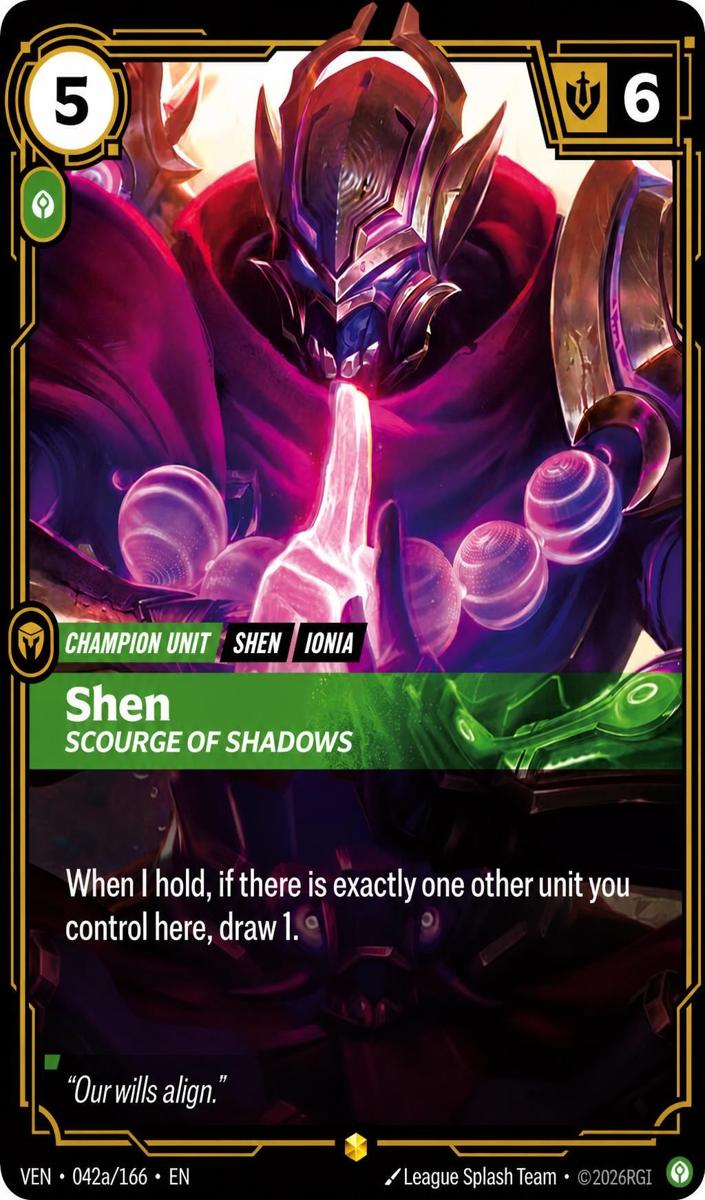 2026 Shen, Scourge of Shadows [Alternate Art] #42a