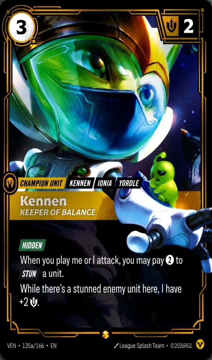 2026 Kennen, Keeper of Balance [Alternate Art] #135a