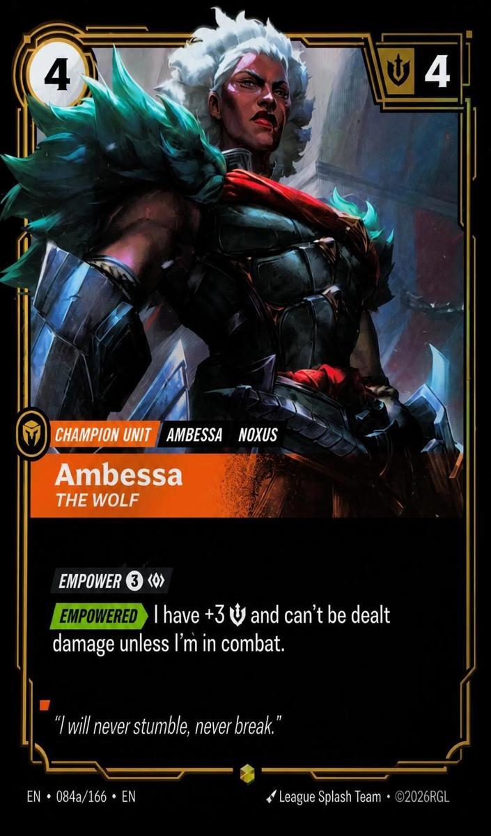 2026 Ambessa, The Wolf [Alternate Art] #84a
