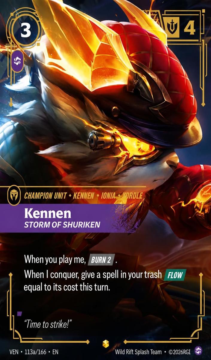 2026 Kennen, Storm of Shuriken [Alternate Art] #113a