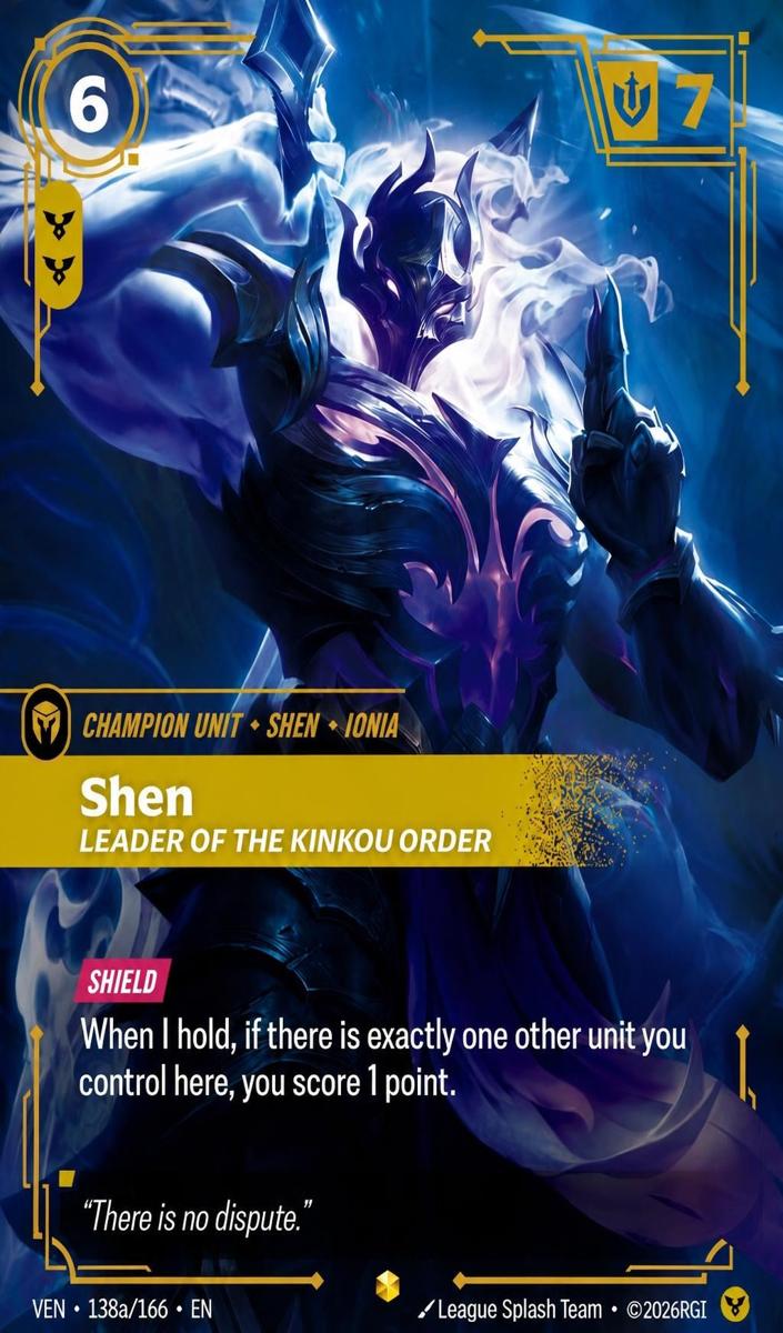 2026 Shen, Leader of the Kinkou Order [Alternate Art] #138a