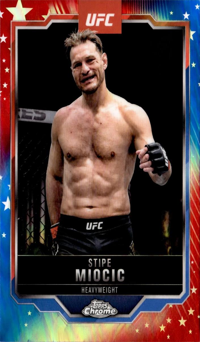 2025 Stipe Miocic [Red & Blue Refractor] #122