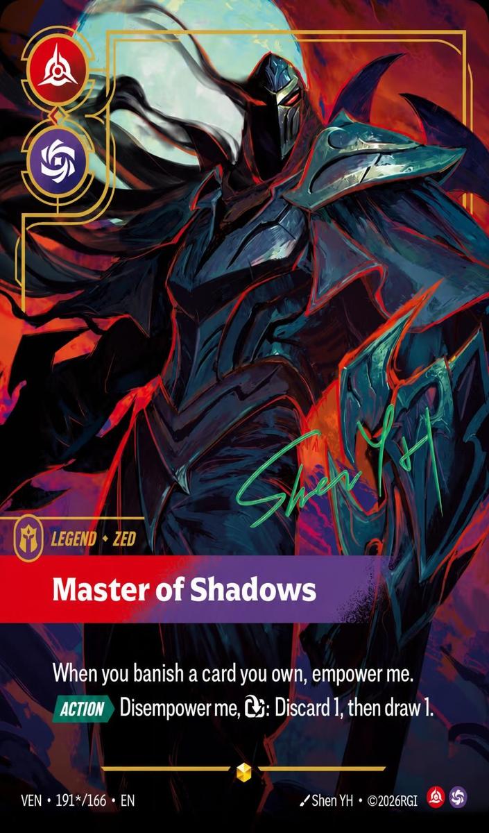 2026 Zed - Master Of Shadows [Signature] #191