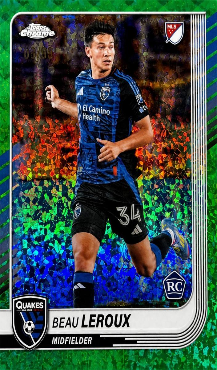 2025 Beau Leroux [Green Mini-Diamonds Refractor] #120