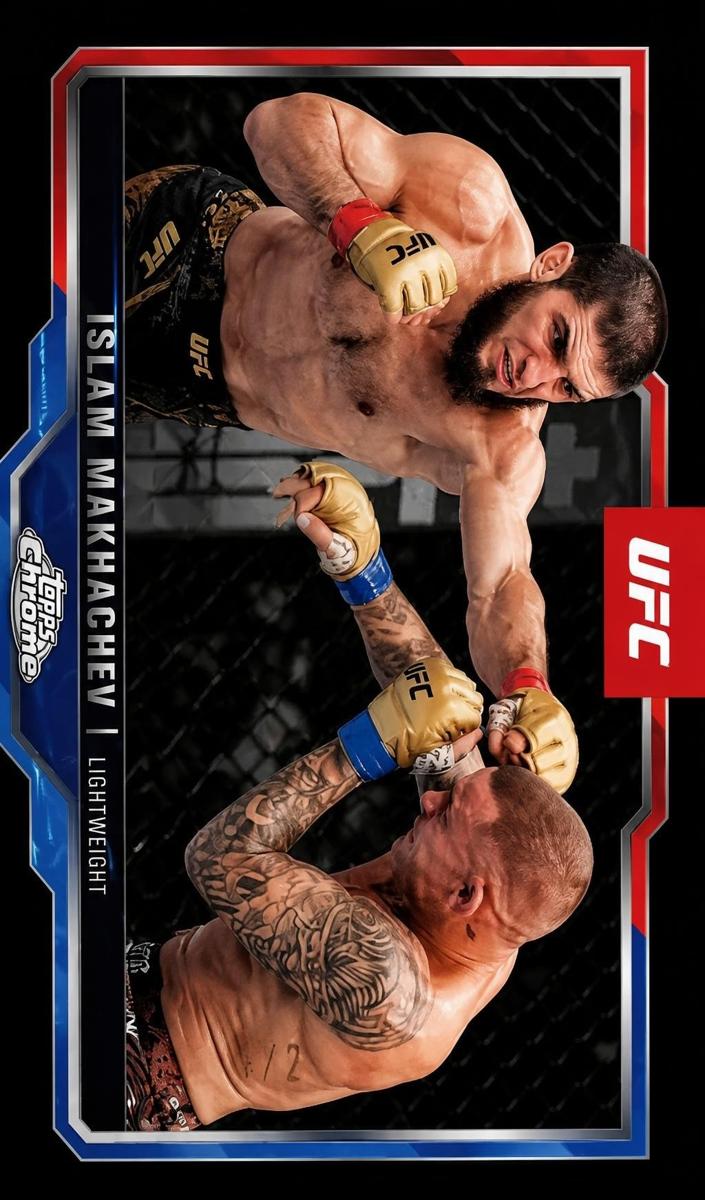 2025 Islam Makhachev [Black Geometric Refractor] #200