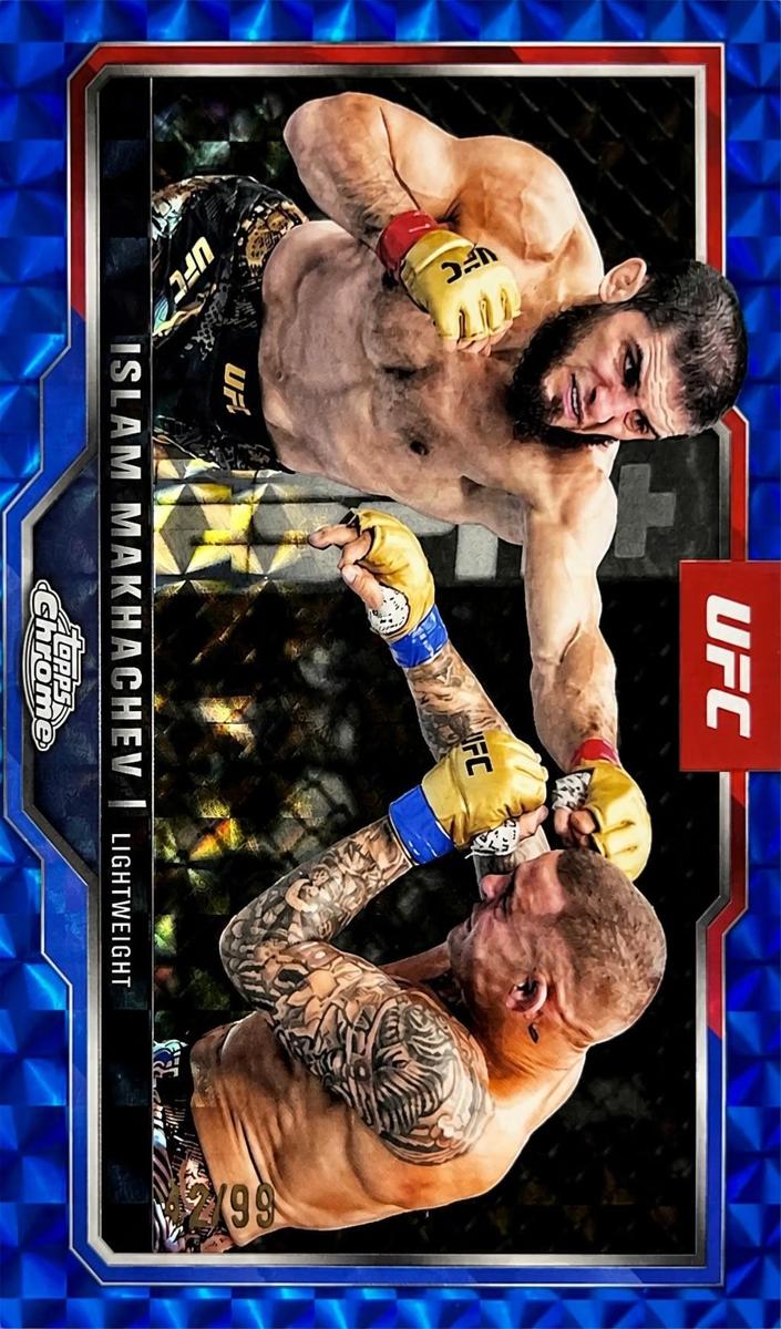 2025 Islam Makhachev [Blue Geometric Refractor] #200
