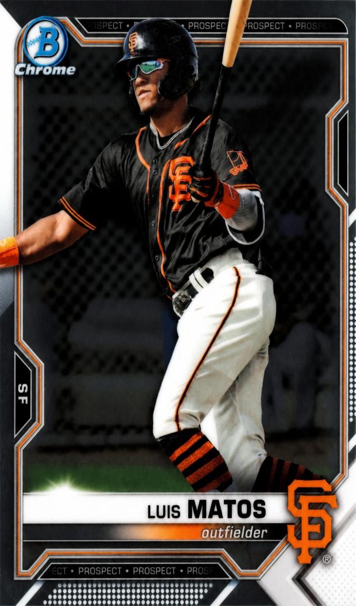 2021 Bowman Draft Chrome Luis Matos #BDC-5 card