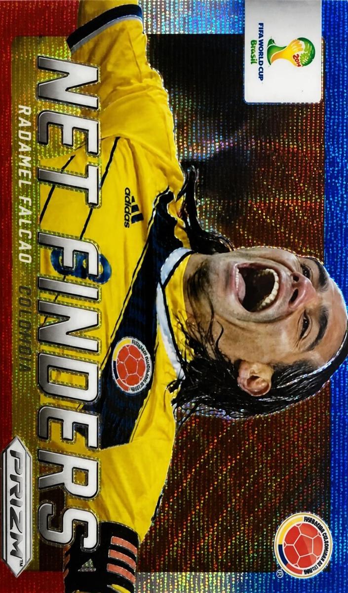 2014 Panini Prizm World Cup Radamel Falcao [Blue & Red Blue Wave] #7 card