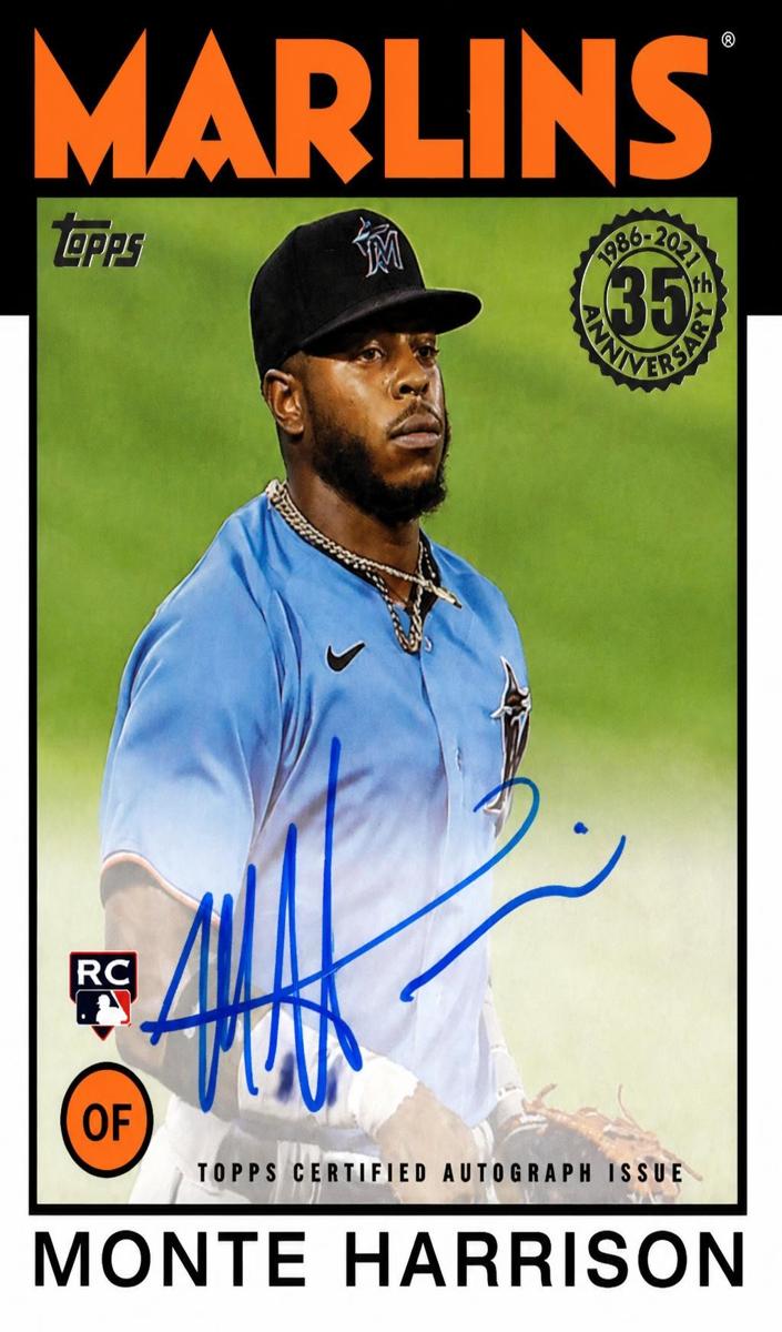 2021 Topps Monte Harrison #86A-MH card