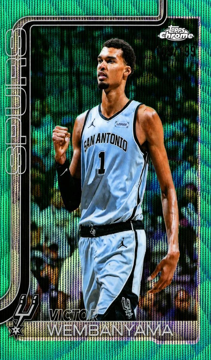 2025 Victor Wembanyama [Aqua Wave Refractor] #22