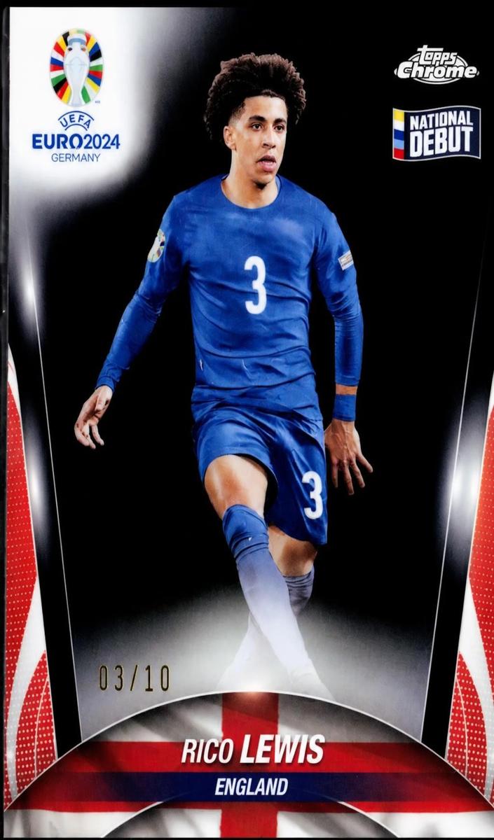 2024 Topps Chrome UEFA Euro Rico Lewis #71 card