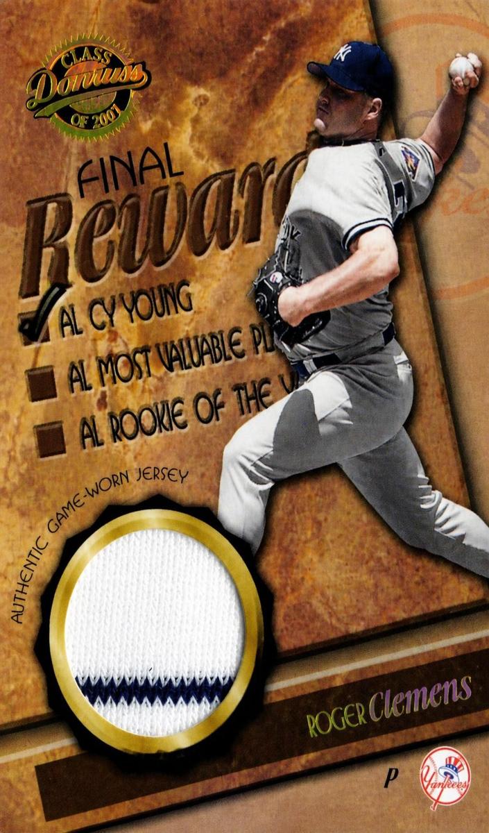 2001 Roger Clemens #RW3