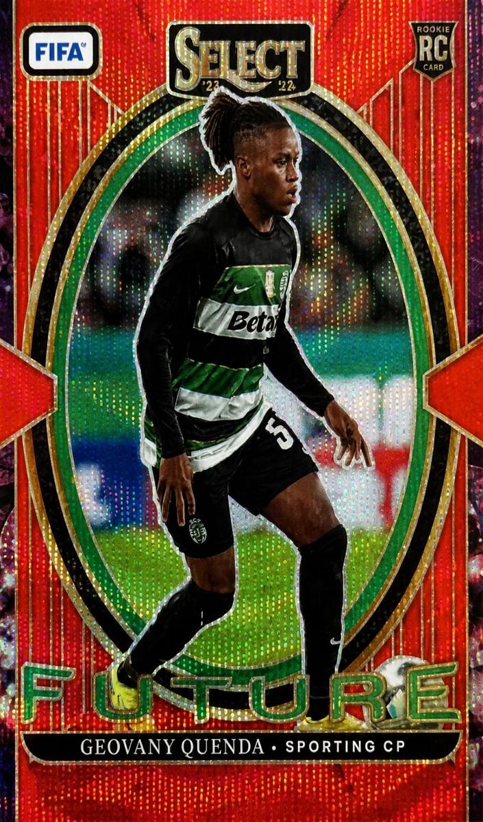 2024 Panini Select FIFA Geovany Quenda [Red Wave] #24 card