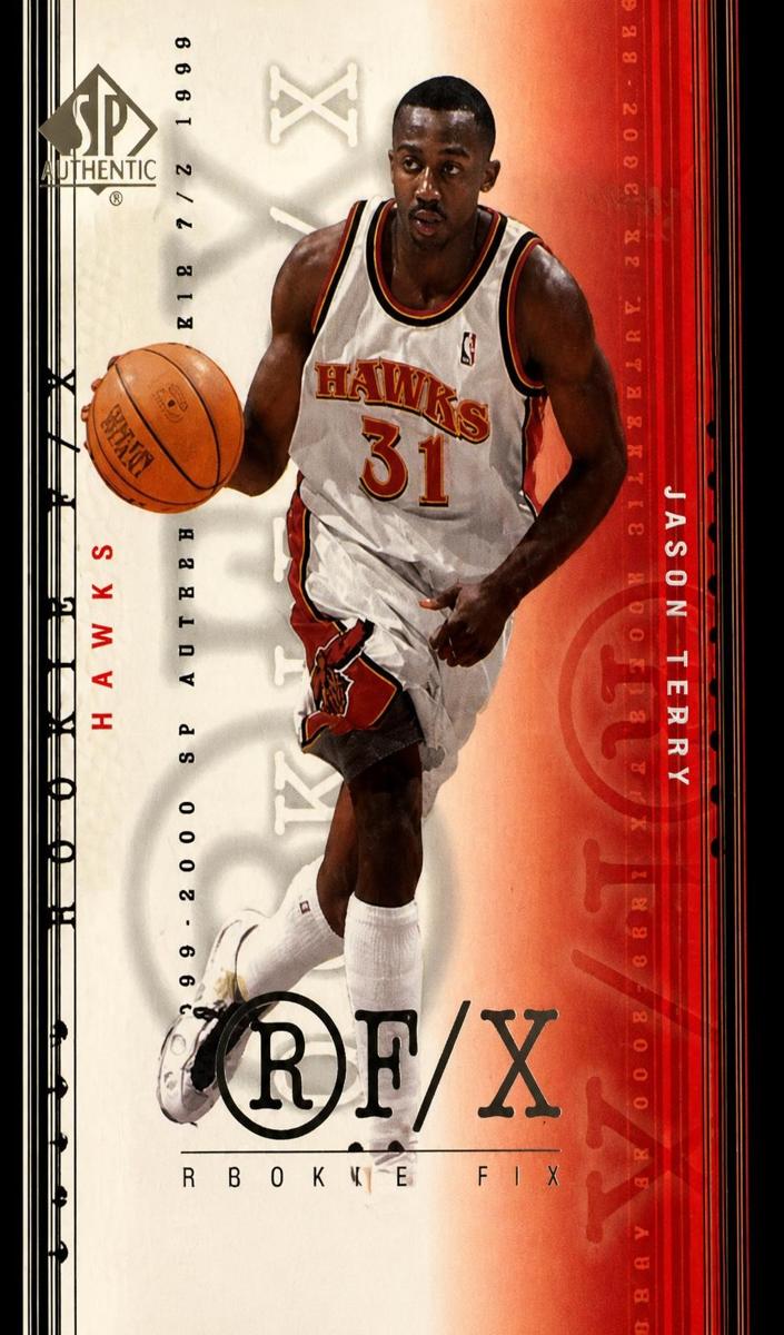 1999 SP Authentic Jason Terry #100 card