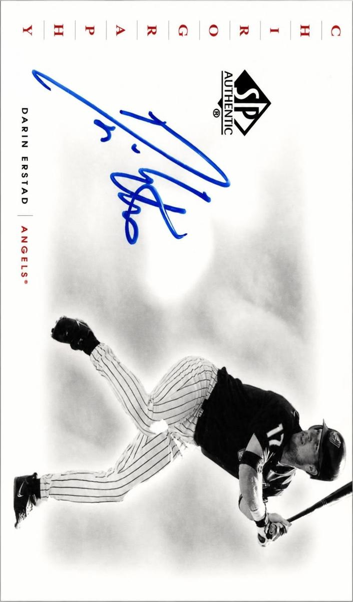 2001 SP Authentic Darin Erstad #DER card