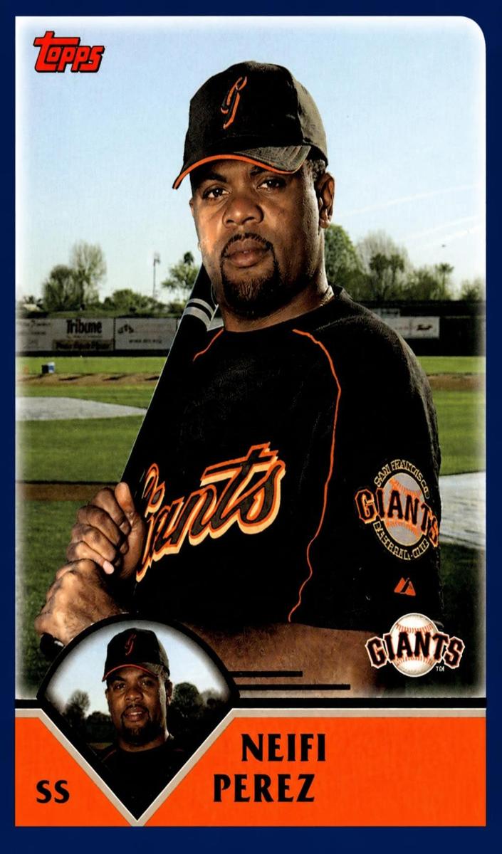 2003 Topps Neifi Perez #527 card